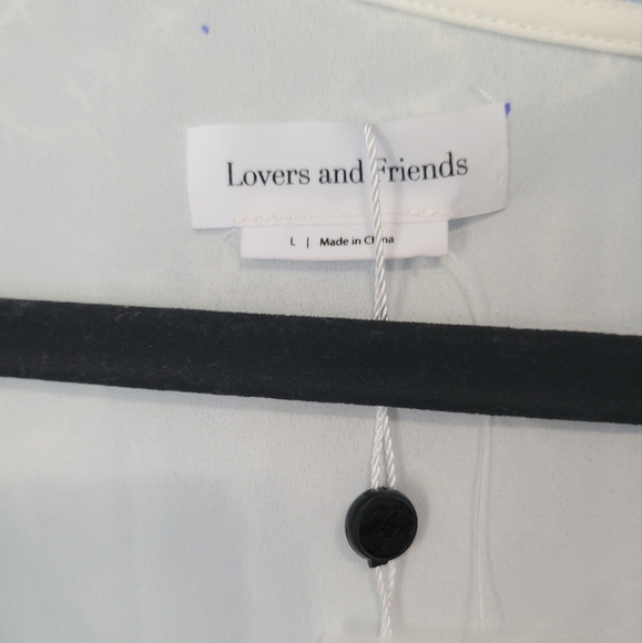 Lovers and Friends Hollyn Lace Bow One Shoulder Mini Dress White Large - Picture 5 of 16